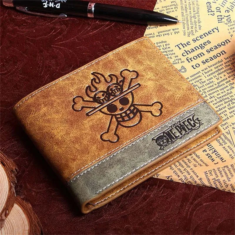 47158408249689One piece high quality leather wallets with multiple pockets, ideal as a gift. Available many characters, bounty and jolly rogers.