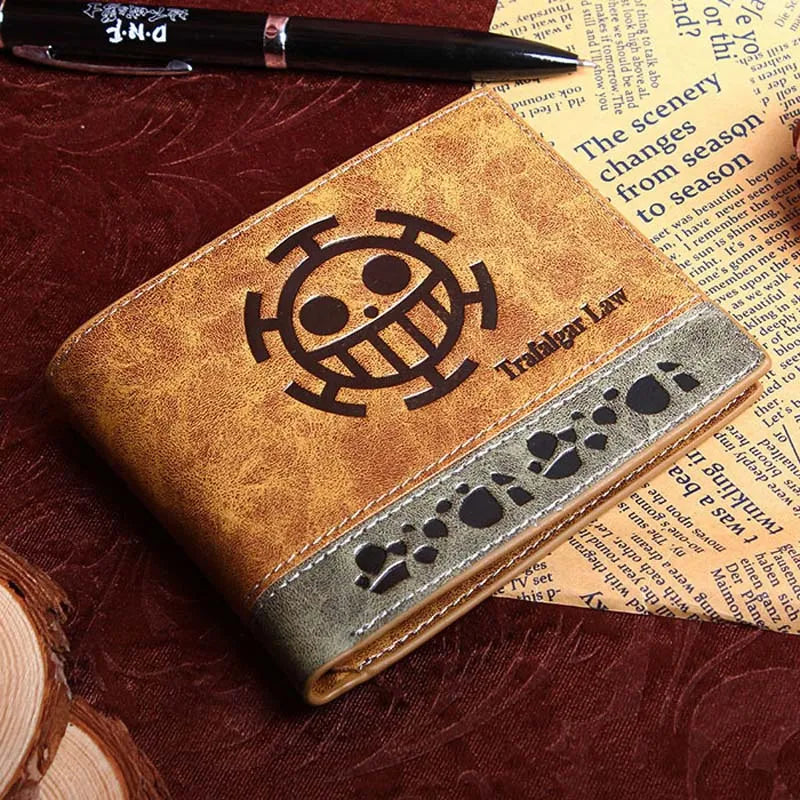 One piece high quality leather wallets with multiple pockets, ideal as a gift. Available many characters, bounty and jolly rogers.
